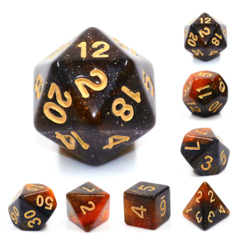 Twilight Sparkle Dizzy HD Polyhedral 7 Dice Set